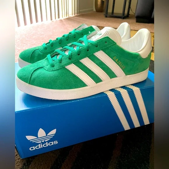 adidas gazelle silver green womens Gazelle 85 main image 0